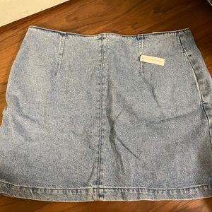 Brand New Top Shop Jean Mini Skirt